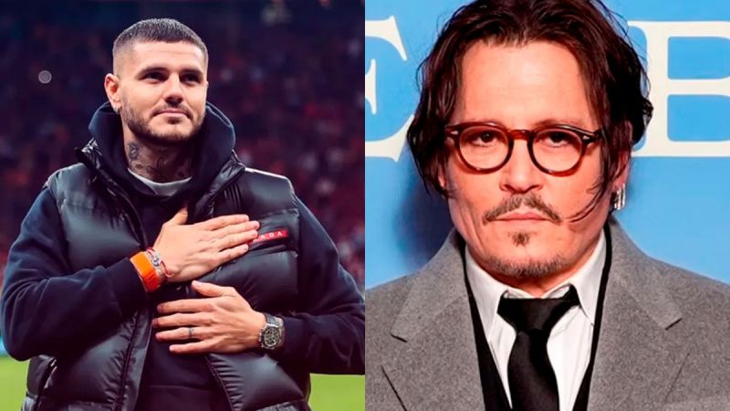Aseguran que Johnny Depp se "aliará" a Mauro Icardi para ir judicialmente contra Wanda Nara